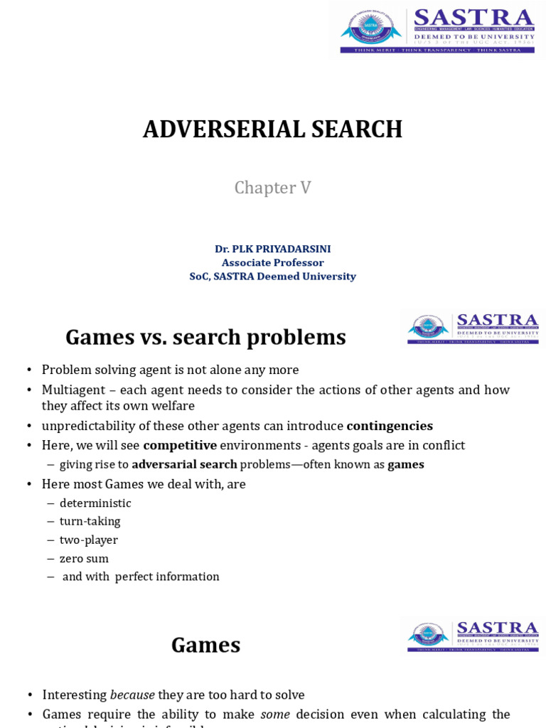 Adversarial Search in Game Theory | PDF | Applied Mathematics ...