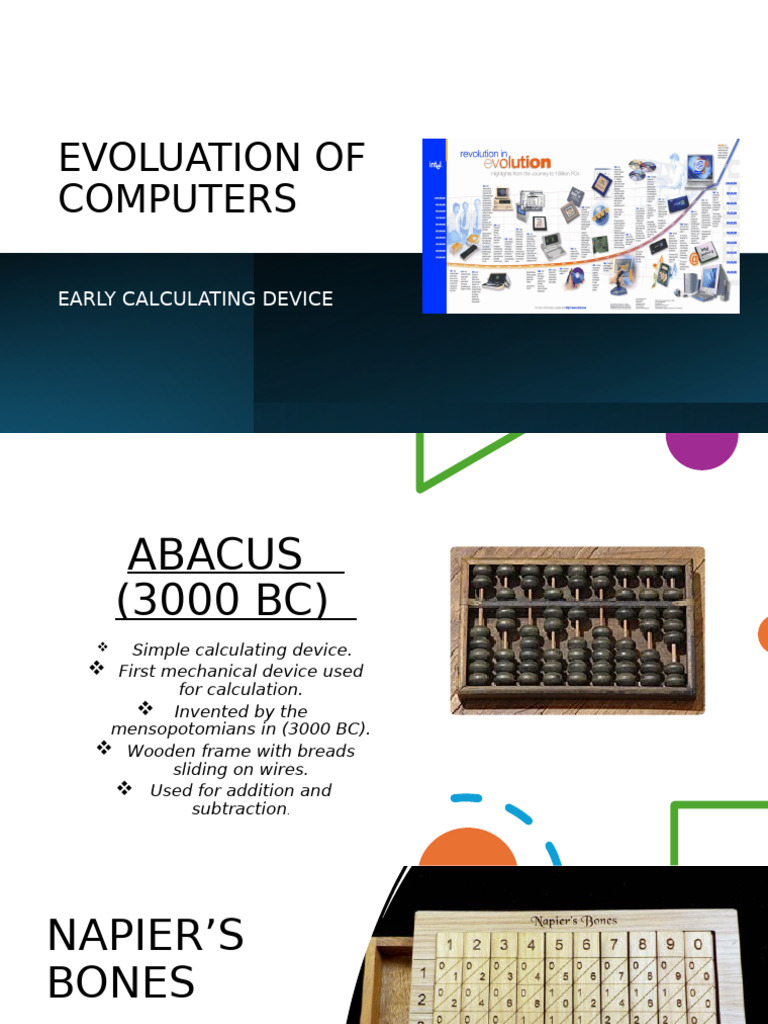 History of Early Computing Devices | PDF | Computer Data Storage | Hard ...