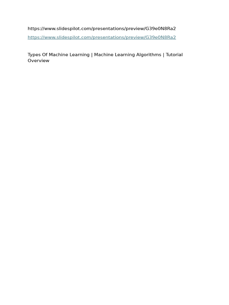 Types of Machine Learning Explained | PDF | Machine Learning | Pattern ...