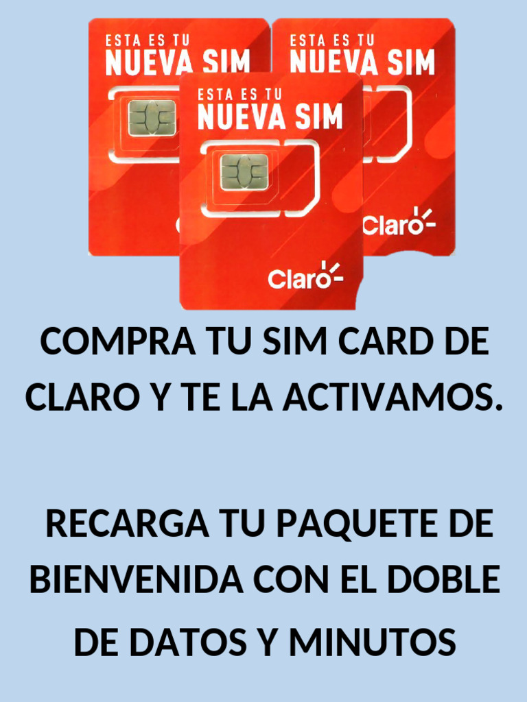 Promocion Sim Card Claro | PDF