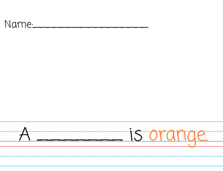 Orange Worksheet | PDF