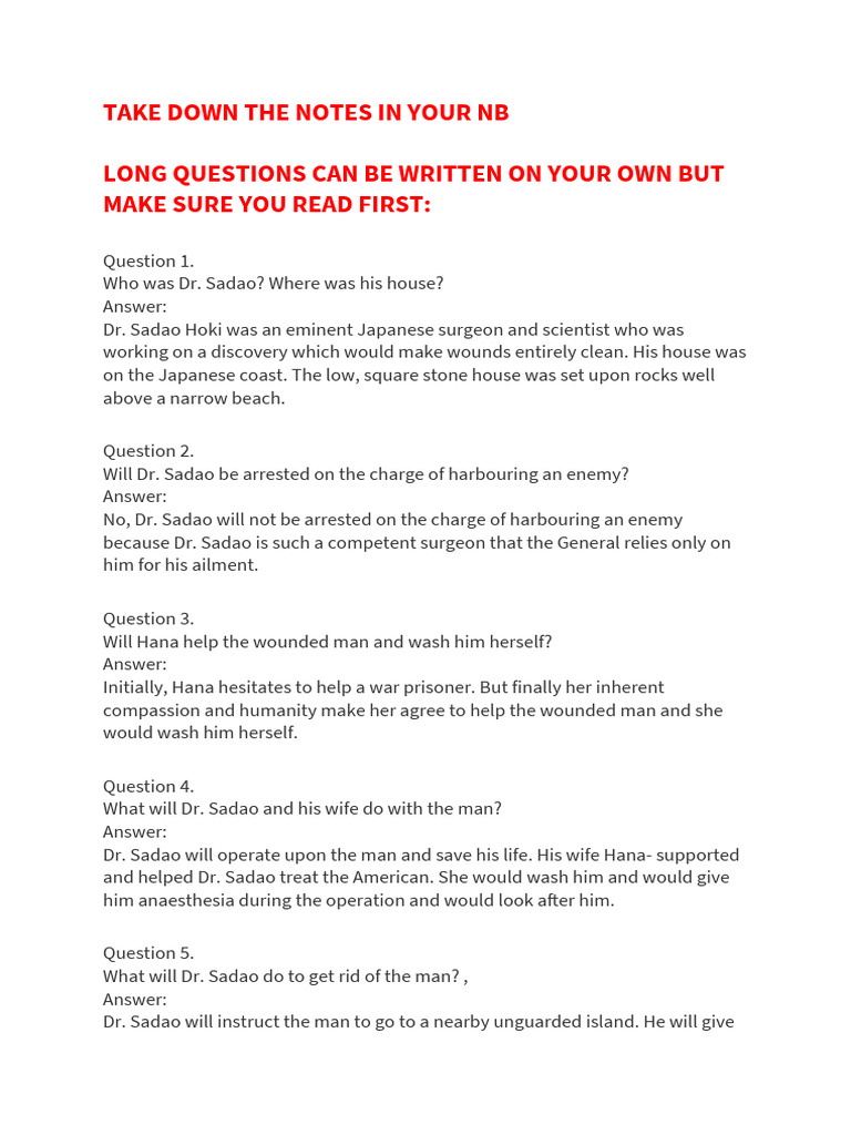 The Enemy Notes | PDF