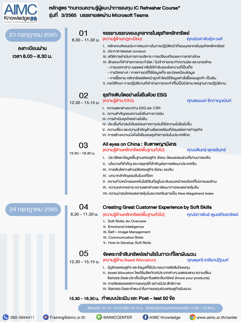 Sch2022 AIMC+Refresh July+Edit | PDF