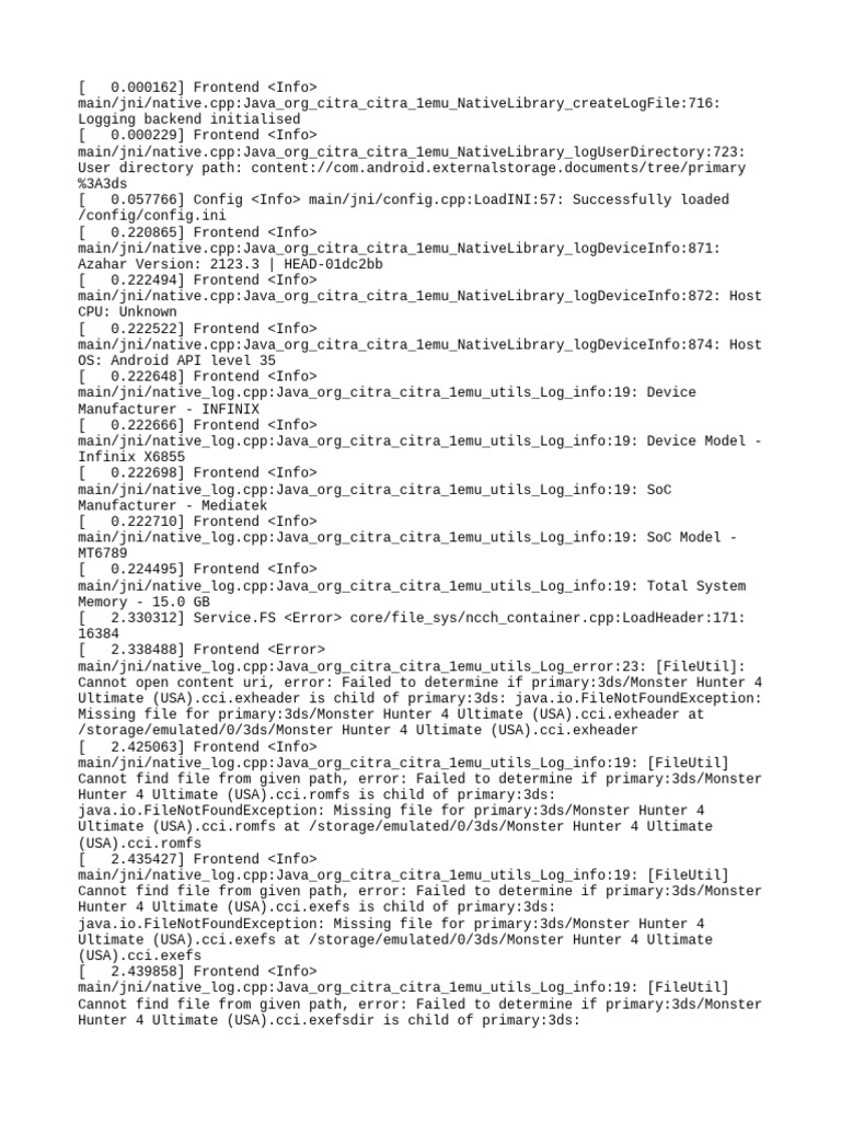 Citra Emulator Log Analysis for Android | PDF | Computer Science ...