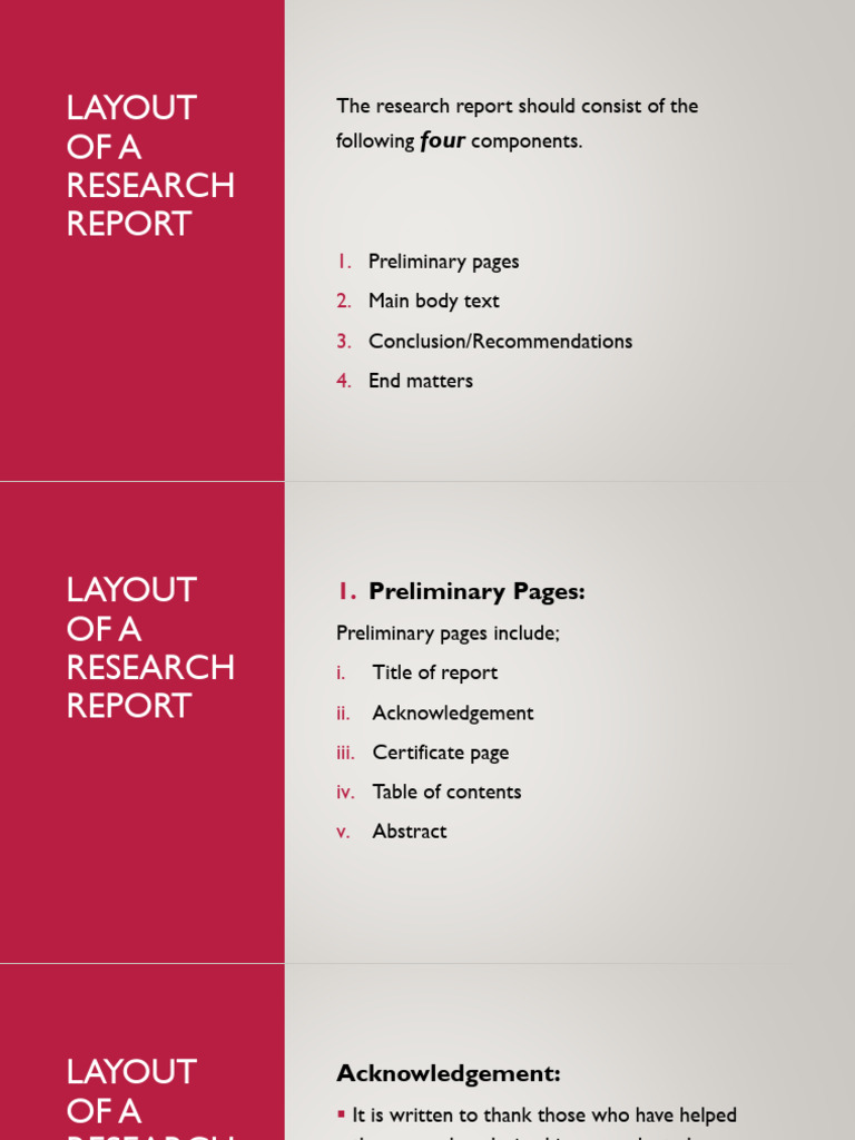 Research Report Layout Guide | PDF