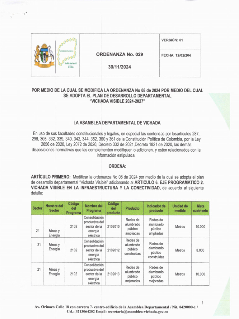 Oredenanza 029 24 PDD | PDF
