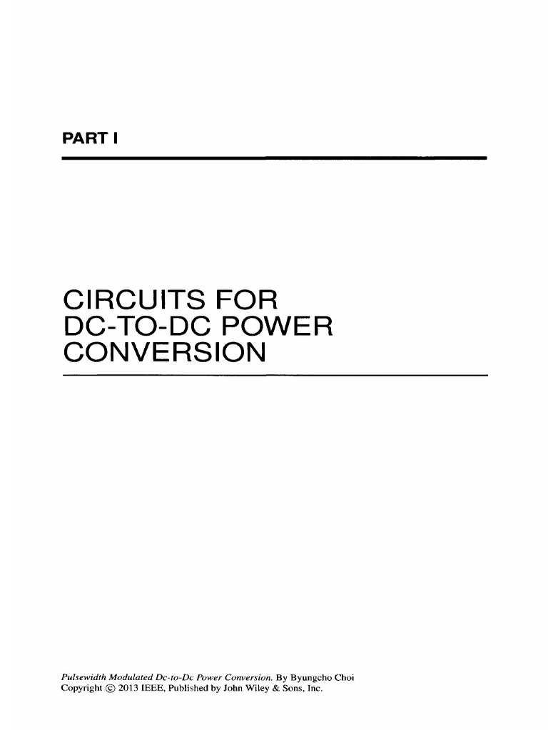 PWM DC-to-DC Power Conversion Guide | PDF | Direct Current | Control Theory