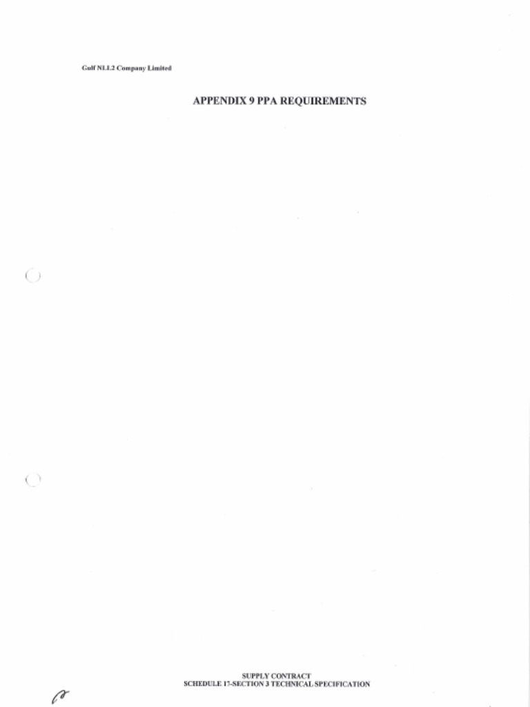 Appendix 9-PPA Requirements | PDF