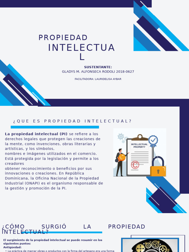 Propiedad Intelectual en RD: Leyes y Orígenes | PDF | Propiedad ...