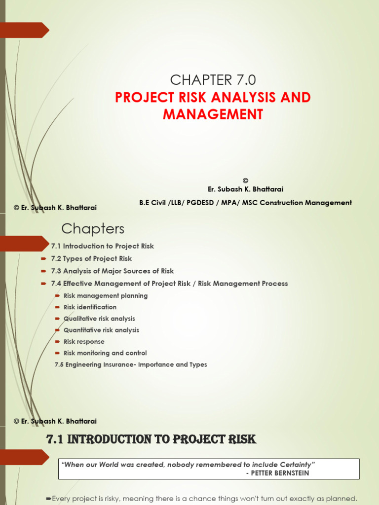 Project Risk Analysis and Management Guide | PDF | Professional ...