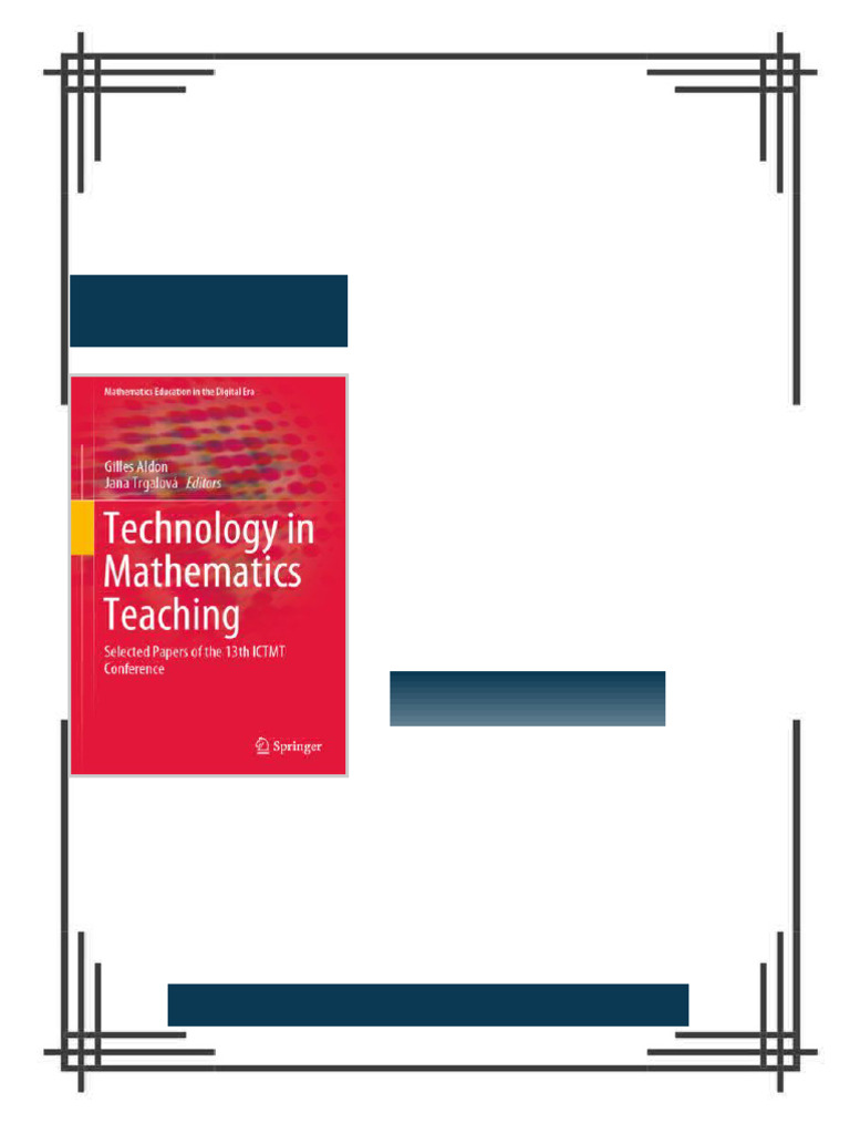 Technology in Mathematics Teaching Selected Papers of the 13th ICTMT ...