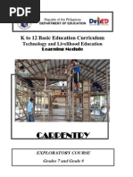 k to 12 Carpentry Learning Modules