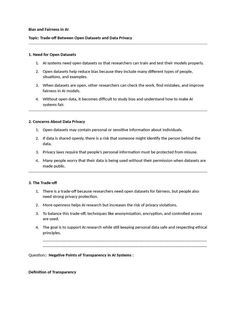 Balancing AI Fairness and Privacy Risks | PDF | Artificial Intelligence ...