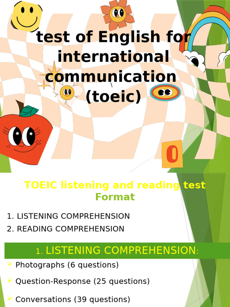 TOEIC Listening and Reading Test Guide | PDF | Reading Comprehension ...