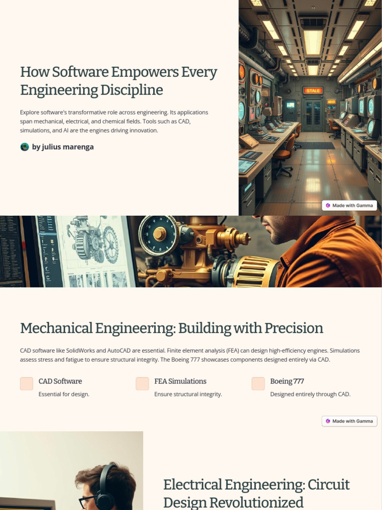 Software's Role in Engineering Innovation | PDF | Engineering | Simulation