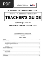 K To 12 Bread and Pastry Teacher's Guide