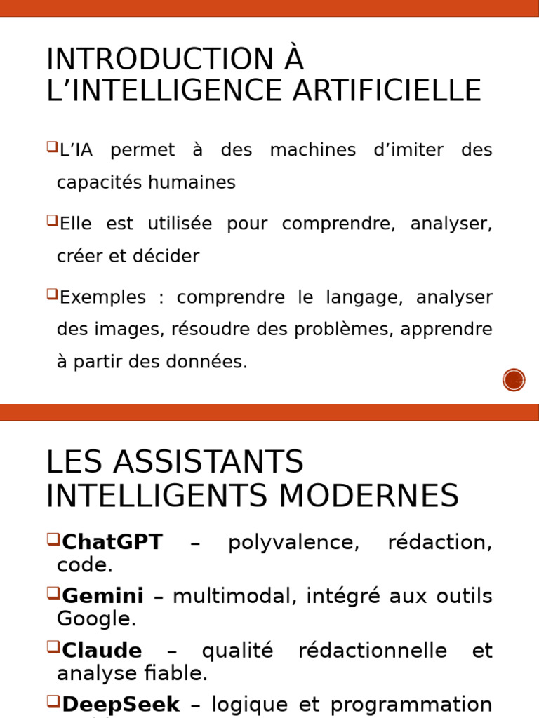 Introduction à l'Intelligence Artificielle | PDF