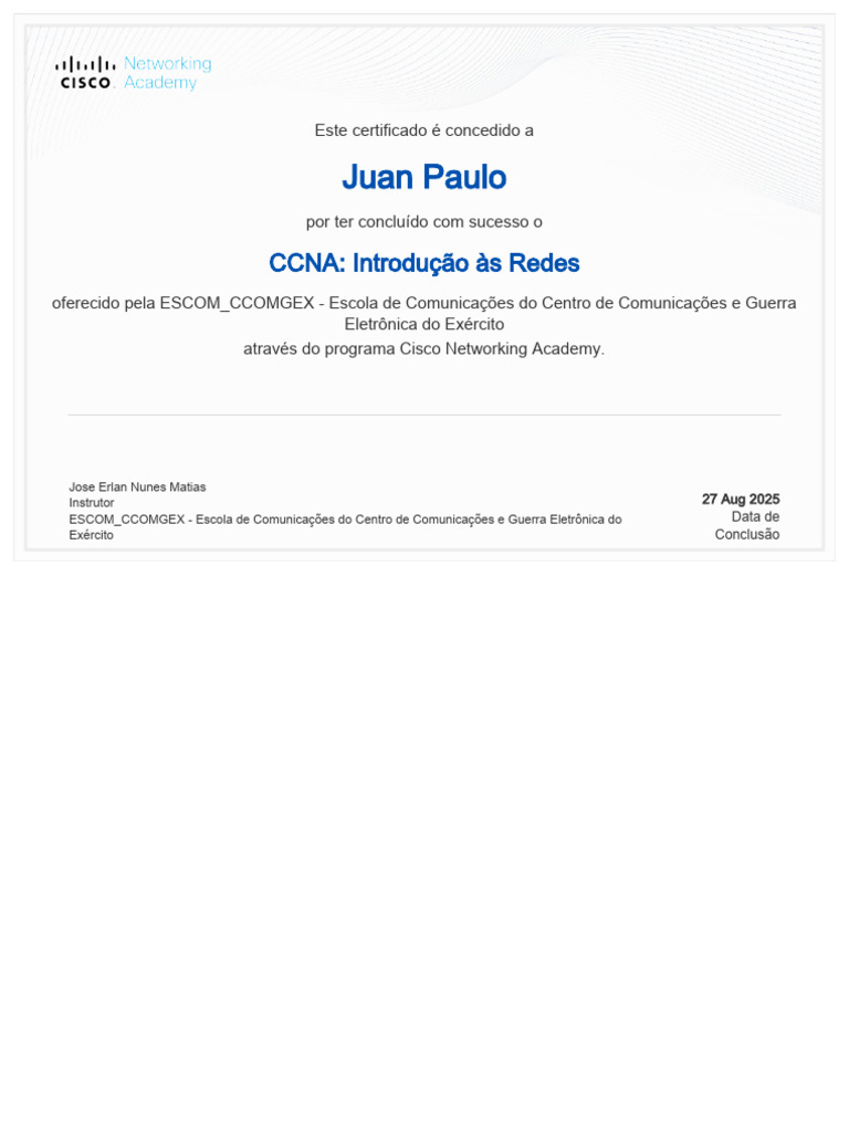 CCNA Introduction to Networks Certificate Tiricojuan094 Gmail Com ...