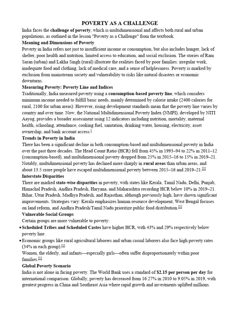 Understanding Poverty in India | PDF | Poverty | Poverty & Homelessness