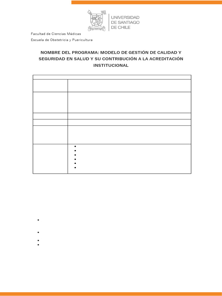Diplomado en Gestión de Calidad en Salud | PDF | Seguridad del paciente ...