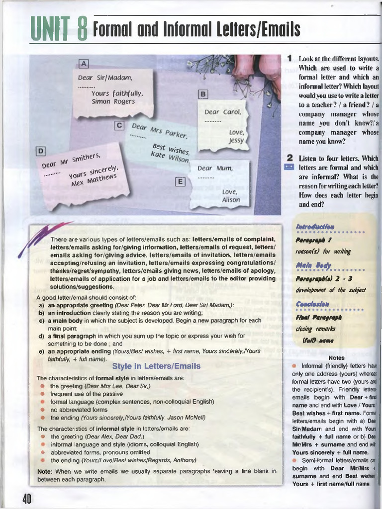 Formal vs Informal Letters Guide | PDF