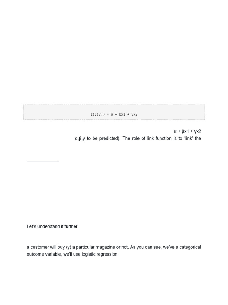 Logistic Regression Equation Derivation | PDF | Linear Regression ...