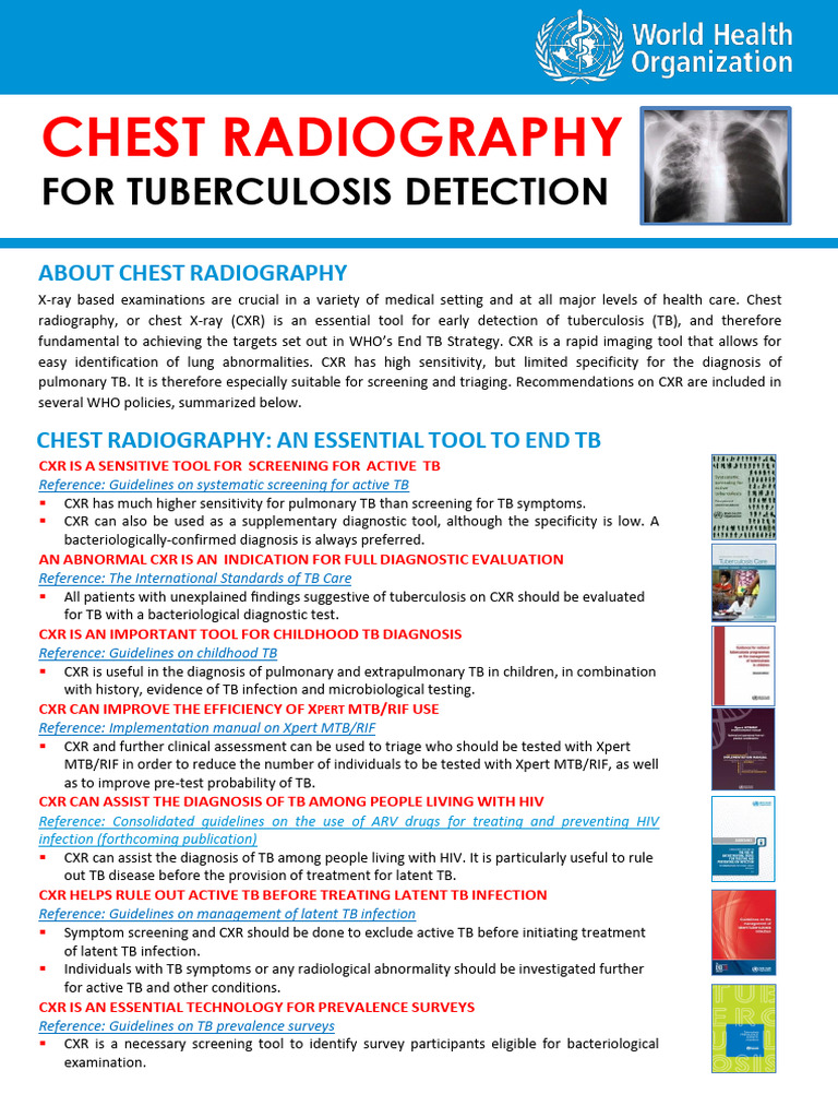 Chest Radiography for TB Detection | PDF | Tuberculosis | Infection