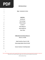 AY Society Sabbath Program Outline | PDF | Christian Movements | Adventism
