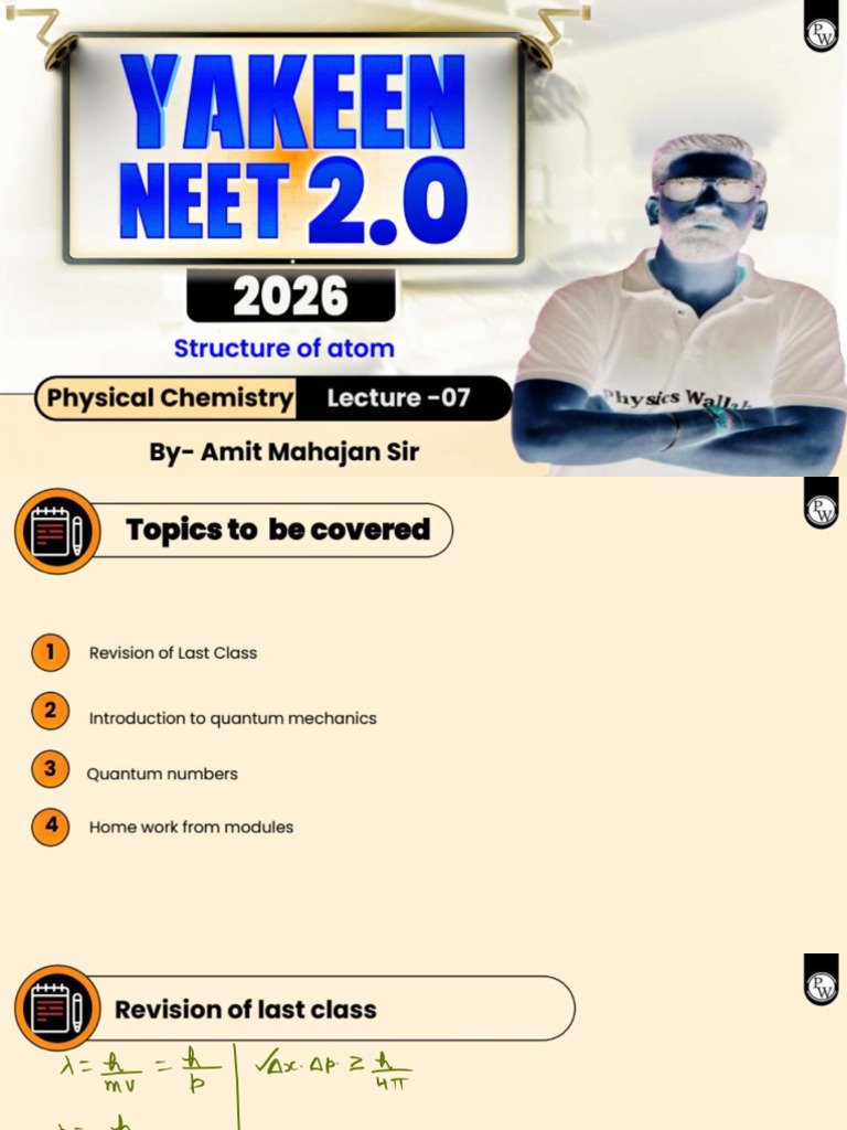 68bae3d1abd8daaad7fa89f4_##_Structure of Atom 07 Class Notes Physical ...