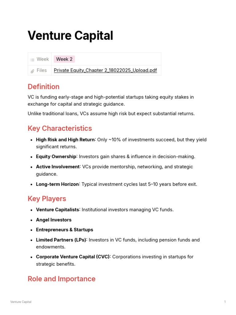 Understanding Venture Capital Basics | PDF | Corporate Finance ...