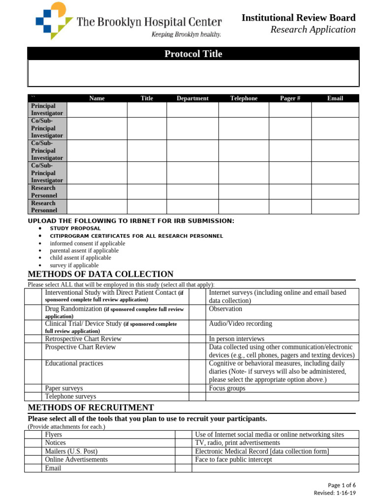 IRB Research Application (4) | PDF | Confidentiality | Medical Diagnosis