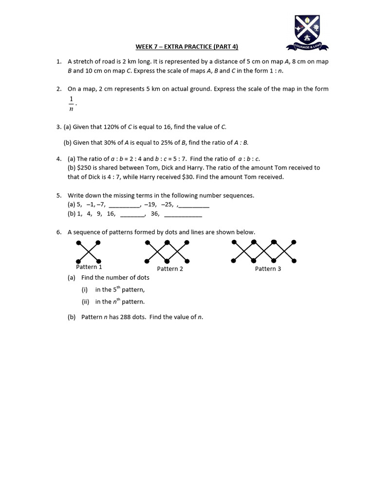 Week 7 - Extra Practice Part 4 | PDF