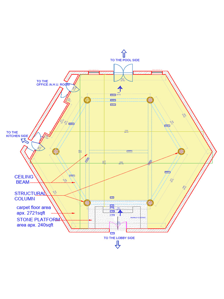 Carpet and Marble Flooring Area Plans | PDF | Components | Buildings ...