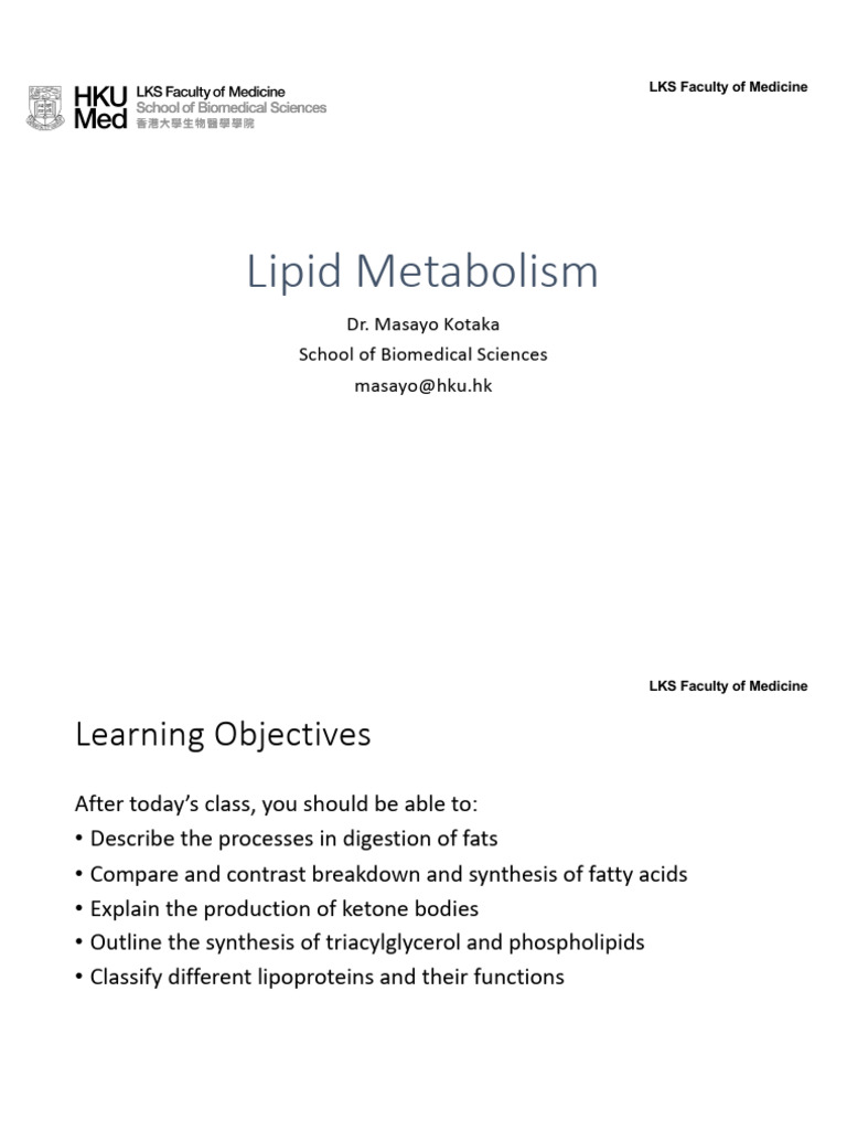 Understanding Lipid Metabolism Processes | PDF | Lipoprotein | Cholesterol
