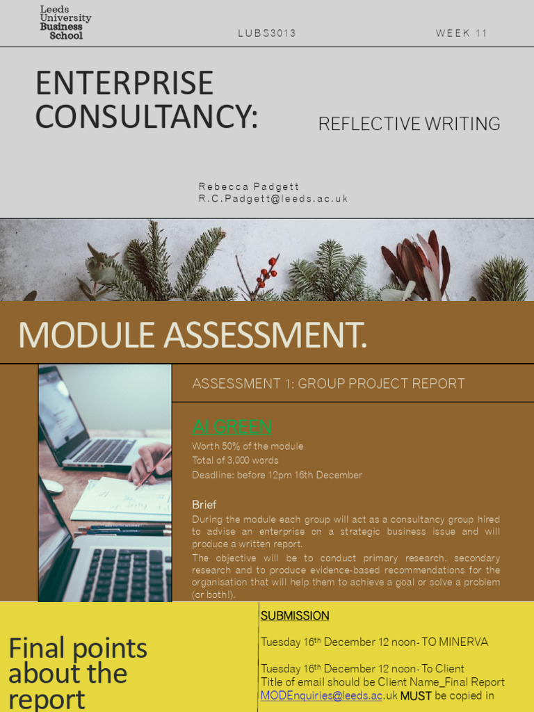 Reflective Writing Guide for Consultancy | PDF | Learning Styles ...
