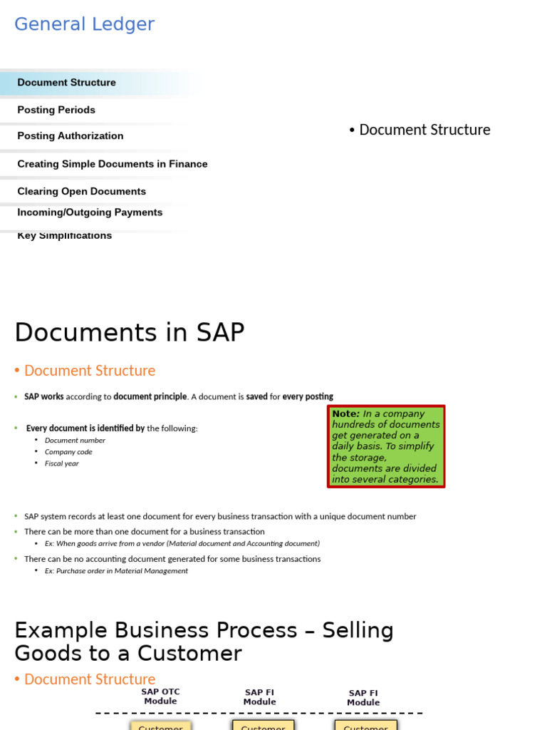SAP Document Structure Overview | PDF | Debits And Credits | Invoice