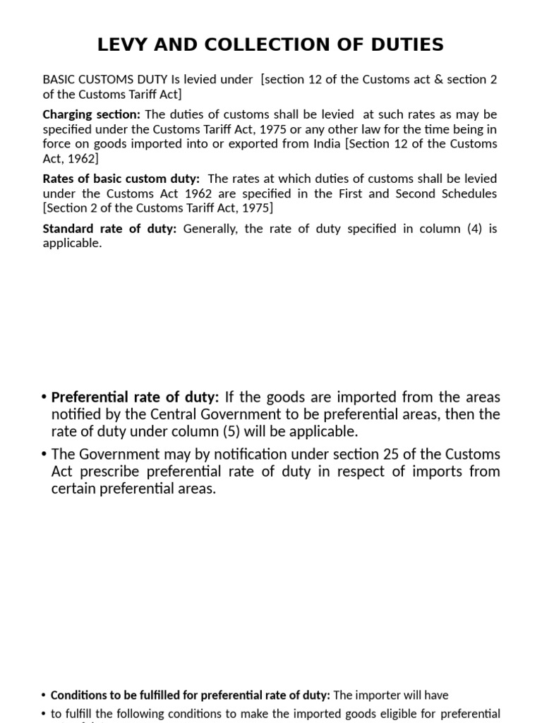 Customs Duties and Tax Regulations in India | PDF | Taxes | Customs
