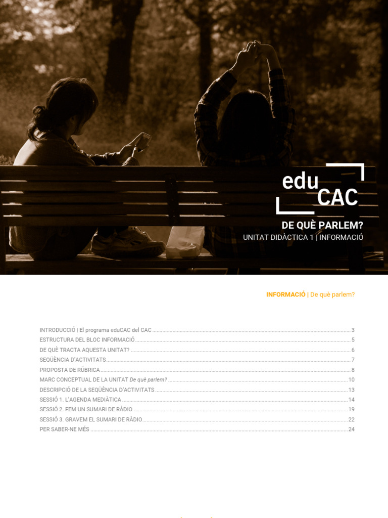 EduCAC UD1 Informacio de Que Parlem 1123 | PDF