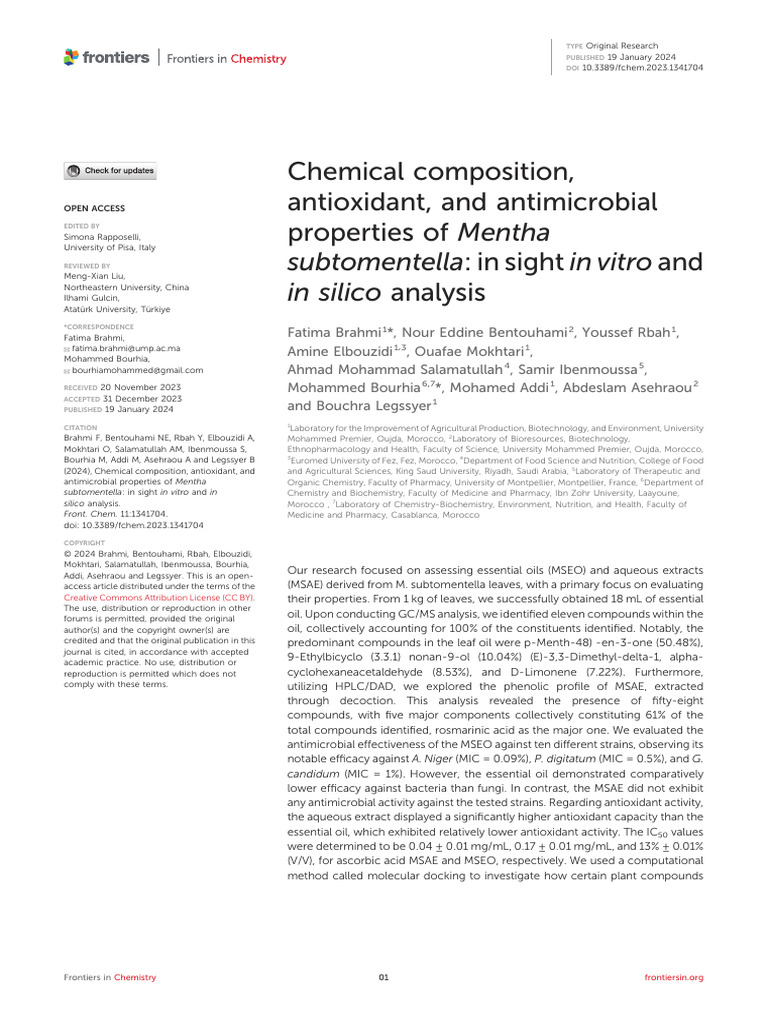 fchem-11-1341704 | PDF | Glutathione | Gas Chromatography