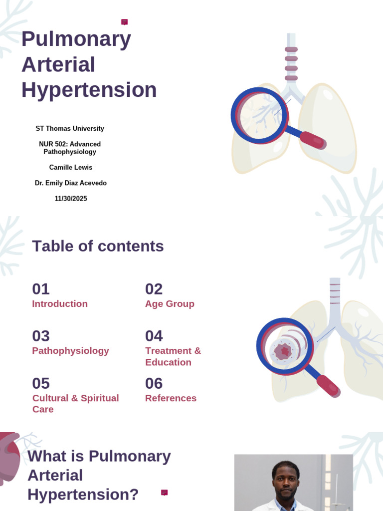 Pulmonary Arterial Hypertension by Slidesgo.pptx-2 | PDF | Hypertension ...