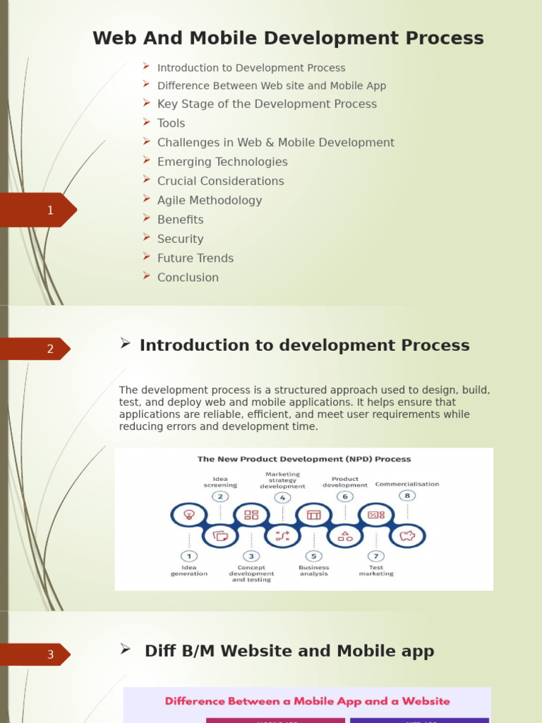 Web & Mobile Development Overview | PDF | Mobile App | Web Development