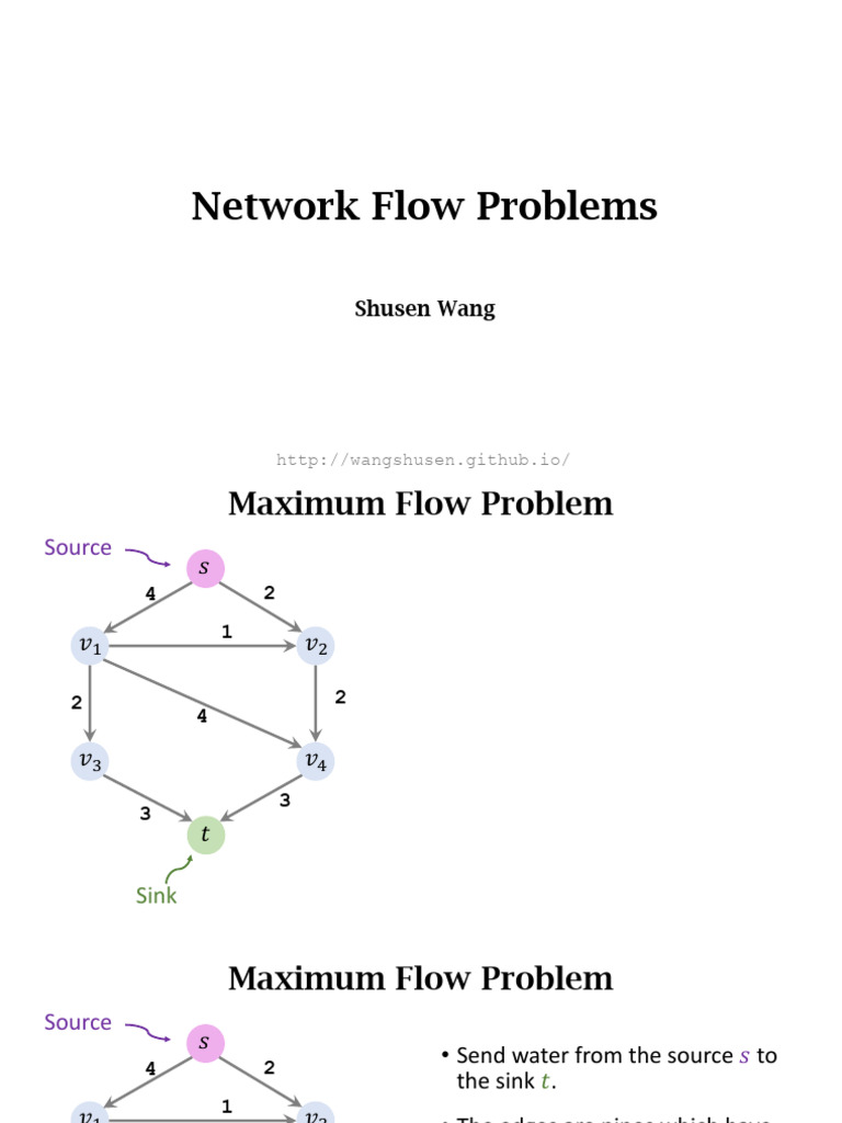 13_Flow_1 | PDF | Computational Complexity Theory | Networks