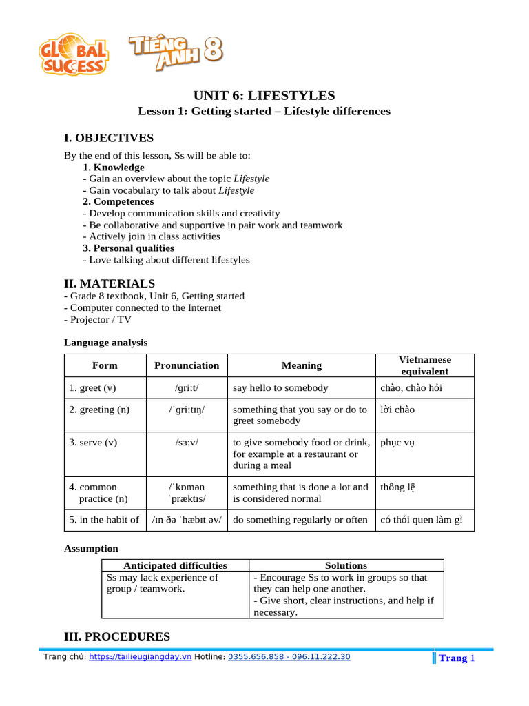 Unit 6 | PDF | Vocabulary | Question