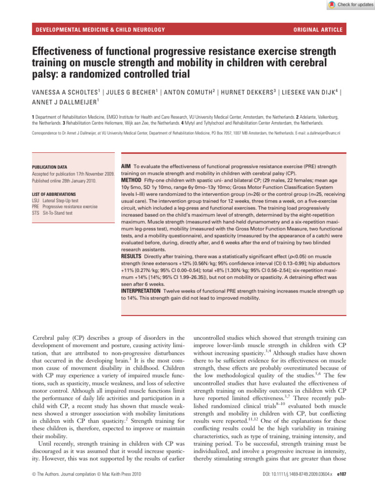 Effectiveness of functional progressive resistance exercise strength ...