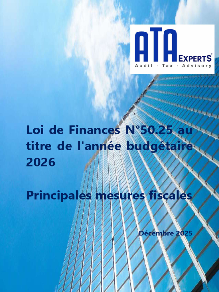 Mesures fiscales de la Loi de Finances 2026 | PDF | Retraite | Taxe sur ...