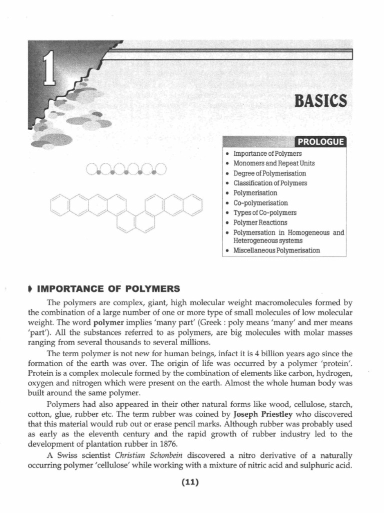Importance and Types of Polymers | PDF | Polymers | Polymerization
