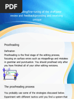 Redrafting, Editing & Proofreading Guide | PDF | Proofreading | Linguistics