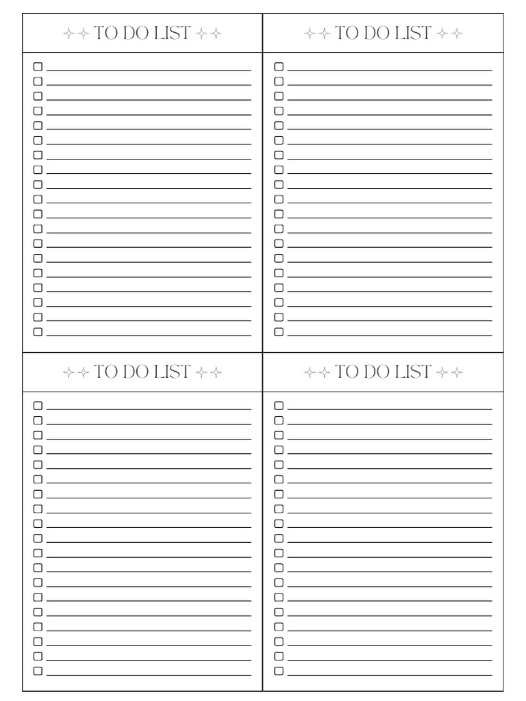 Essential To-Do List Template | PDF
