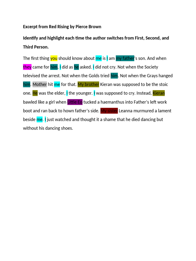 EAP Voice Shift Exercise | PDF
