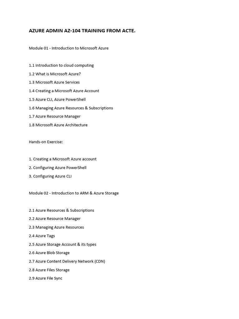 AZURE ADMIN AZ-104 (2) (1) (1) | PDF | Microsoft Azure | Active Directory